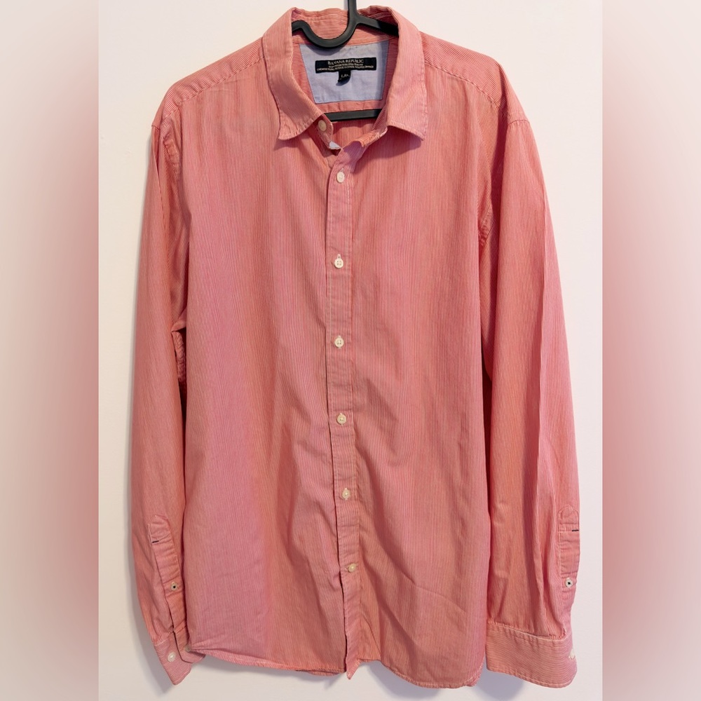 BANANA REPUBLIC LARGE PLAID SHIRT